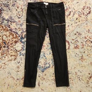 Joie Park Cargo Pants Zippers Black Size 29